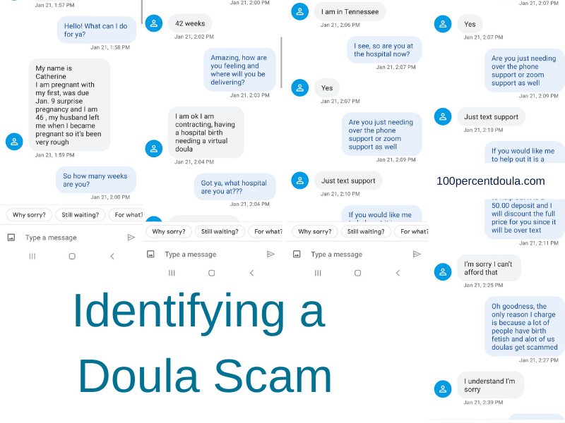 Signs of a Doula Scam